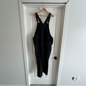 Black Denim Overalls